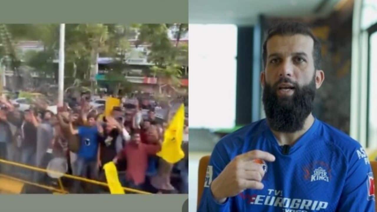 'Proud To Play For The Best Franchise': Moeen Ali Shares CSK Fans' Video Of Ahmedabad Ahead of IPL Final Against GT